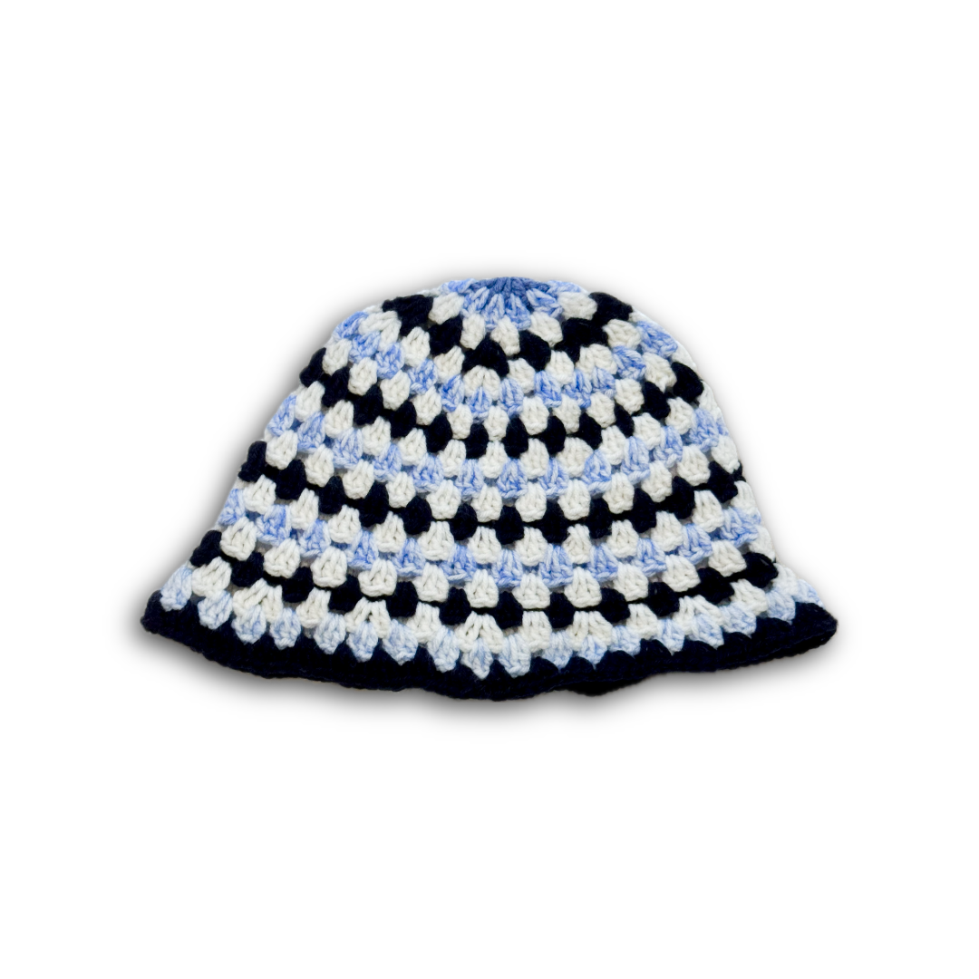 Blue and White Bucket Hat