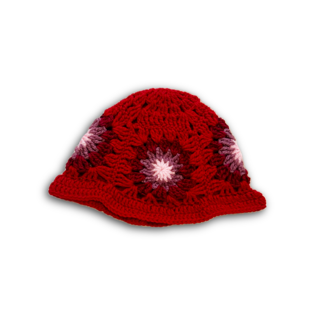 Red Sunburst Bucket Hat