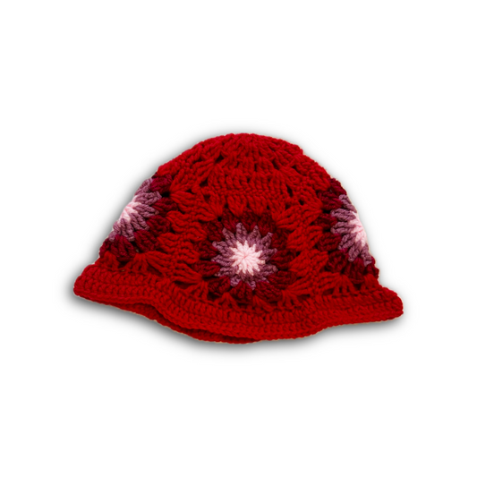 Red Sunburst Bucket Hat