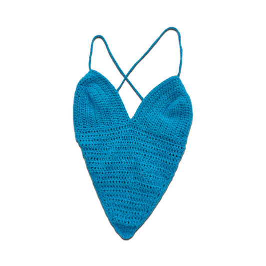 Ocean Blue triangle top (S)